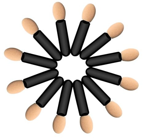 Disposable Eyeshadow Applicators,120 Pcs Eye Shadow Brushs Small Sponge Tip Eyeshadow Applicators Sticks 1.57Inch Mini Eye Makeup Brushes Short Eyeshadow Brushs for Makeup