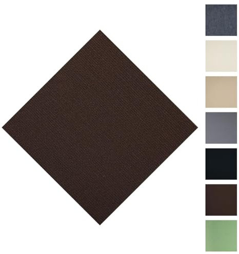 9 Stück Selbstklebende Nadelfilz Teppich Fliesen,30x30cm Leicht Abzuziehen Und Aufzukleben Teppich-Bodenfliesen,rutschfeste DIY-Fußmatten Für Heimtextilien(Color:Braun)
