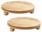 Simpls Lot de 2 planches d'exposition rondes pour socle, planches à podium, planches à pots de fleurs, support de podium, env. 25 x 25 x 5 cm pour l'intérieur et l'extérieur.