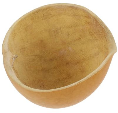 ABOOFAN 1 Stk Kürbisschaufel Wasserschaufel Kochkelle Duschwasserkelle Shampoo Natürlich Natur Shampoo Haar Spülen Langer Schöpflöffel Natürlicher Kürbis Sole Hölzern