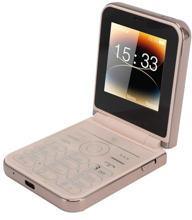 Tosuny Teléfono Móvil con Tapa para Personas Mayores, Teléfono Móvil con Tapa 2G con Botón Grande, Pantalla HD de 2,6, Cámara HD, Linterna LED, Sonido Claro y Fuerte, Batería de