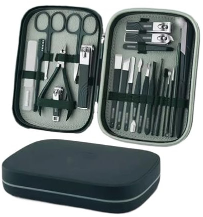 xiuling4568 Großer, offener, Flacher Mund, Anti-Spritz-Nagelknipser, Satz Nagelknipser mit abgeschrägtem Mund, großer Nagelknipser for den Haushalt for einzelne Damen(Dark Green)