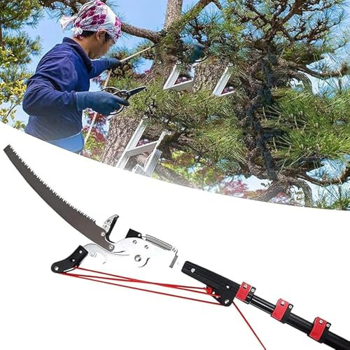 Telescopic Tree Pruning Shears, High Branch Saw Telescopic Saw Tree Pruning Shears for Garden Lawn Sawing and Shearing ()