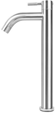 Minnhua Rubinetto Bagno Lavabo Miscelatore Lavabo Bagno a Freddo Rubinetto Bidet a Gomito Rubinetto Bagno Alto in Acciaio Inox Miscelatore Bidet Spazzolato Miscelatore Monocomando per Bagno Argento