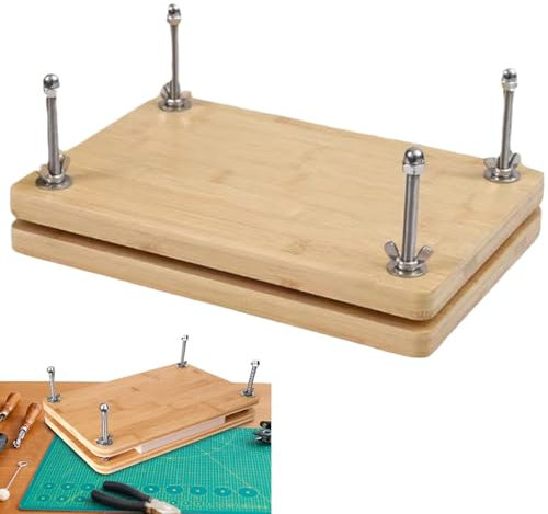 Rilegatrice per libri, pressa per fiori, pressa per libri, 30 x 19 x 3 cm e rilegatrice per documenti di carta, macchina per libri da scrivania per rilegatura fatta a mano
