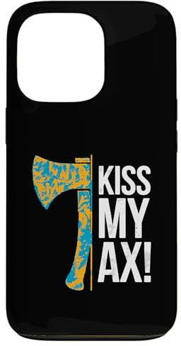 iPhone 13 Pro Kiss My Ax, Funny Axe Throwing Case