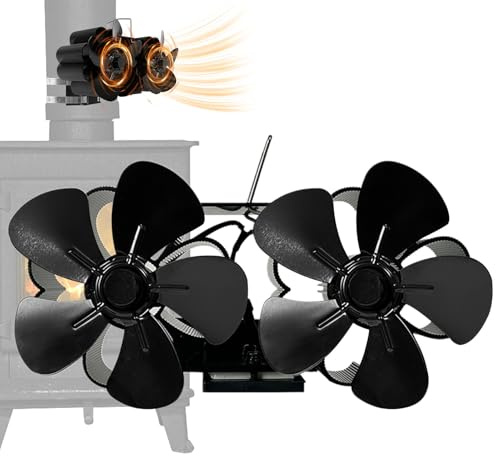 Ventilador Alimentado Por Calor Para Estufa De Leña Ahorro Energético