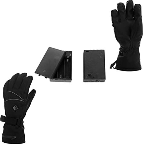 Happyyami Beheizbare Verstellbare Winterhandschuhe Mit Großer Heizfläche rutschfest Und Strapazierfähig Outdoor Ski Motorradhandschuh Für Damen Und Herren Komfortabler Handschuhwärmer