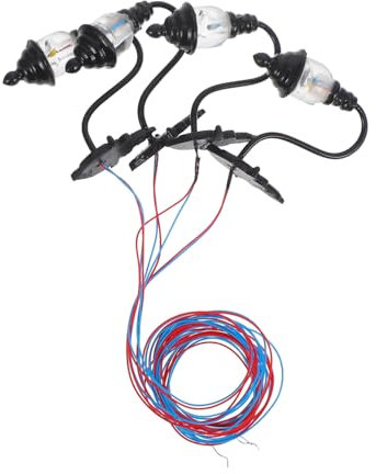 TOYANDONA 4pièces Luminaires Miniatures Lot de Applique Murale Métallique Lampe Miniature pour Décor De Table De Sable Et Mini Maison