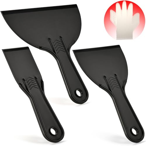 Fledomx Plastic Putty Knife Set – 2 4 6 Spackle Knives & Paint Scrapers
