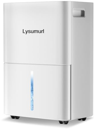 16L Dehumidifiers for Home Damp, Compressor Dehumidifier with Digital Humidity Display, Laundry & Sleep Modes, Water Tank & Drain Hose, 24H Timer, Child Lock, Portable Air Dryer for Bedroom