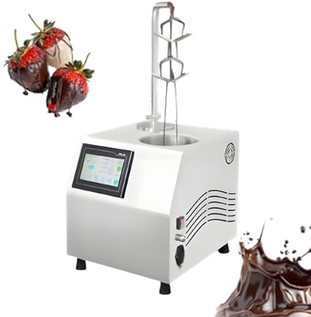 SIEEOUR 5.5L Chocolate Tempering Machine,1000W Commercial Melter with Vibrating Table,Chocolate Melting Machine, Automatic Dispenser for Precision Strawberry Coating & Dessert Bars.