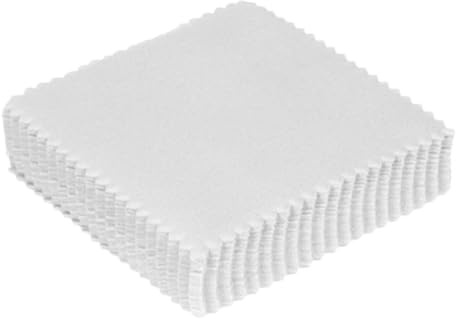 JOYOFREELY 50 Paños de Limpieza para Joyas y Jade de Tela de Gamuza Limpieza Confiable y Máximo Brillo para Uso Diario