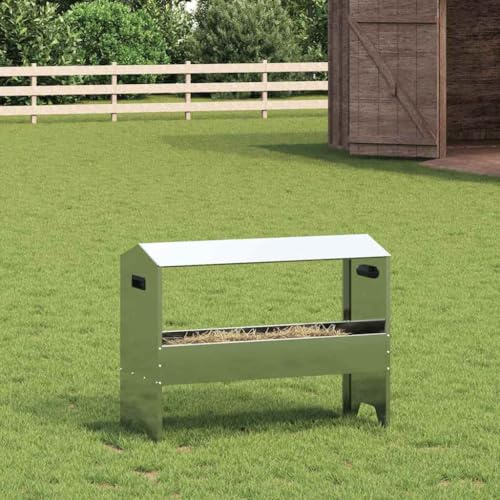 sephironlbb fodertråd för husdjur silver galvaniserat stål 79 x 35 x 62 cm 15 kg kapacitet väderbeständig för inomhus- och utomhusbruk stallfoder robust hållbar enkel montering