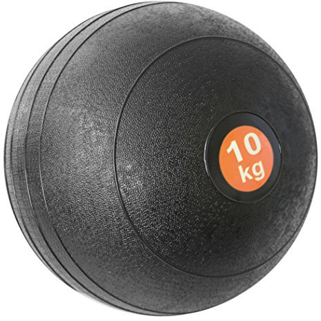Slam Ball 10kg schwarz Medizinball Krafttraining Bootcamp Gewichte schwarz