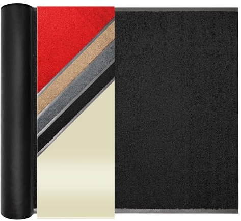 Primaflor Schmutzfangläufer Clean | 90 x 250 cm | Schwarz | Meterware | 100 % Polyamid, 9 mm Gesamthöhe, rutschhemmender Vinyl-Rücken, zuschneidbar für Eingang, Flur und Eingang, Fußmatte