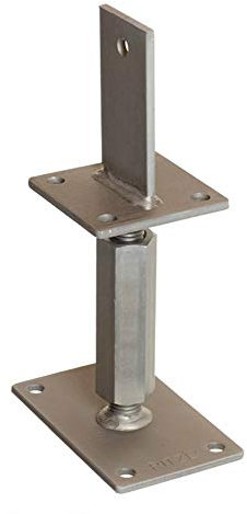 Pitzl Pfostenträger - Rechts/Links Gewinde, Verstellbereich 227 mm bis 292 mm