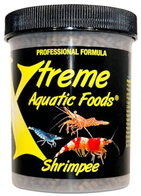 Xtreme Shrimpee 3mm Sinking Sticks: Nutrient-Rich, High-Vitamin Daily Fish Food for Shrimp, Corys, and Loaches, Ideal for Nano Tanks, Natural Treat for Vibrant Health - USA Farm Grown (3oz)
