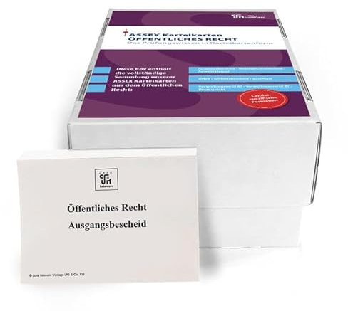 ASSEX Karteikarten Öffentliches Recht - NRW: Im Frage- und Antwortsystem aufgebaut (Assessor Karteikarten Öffentliches Recht)