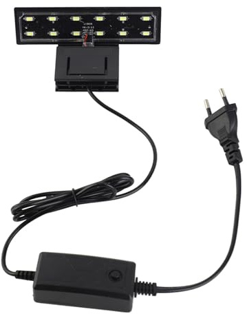 Fabater Aquarium Licht Wasserpflanzen Beleuchtung Niedrigenergie Aquarium Clip Lampe Energiesparende LED Licht Clip-On Lampe Aquarium Zucht Süßwasser Aquarium