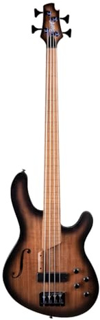 Cort B4FL MHPZ Open Pore Trans Black Burst
