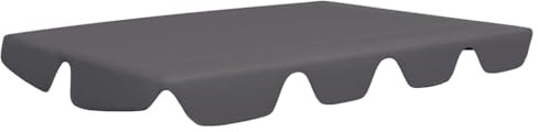 vidaXL Replacement Canopy for Garden Swing Anthracite 150/130x105/70cm