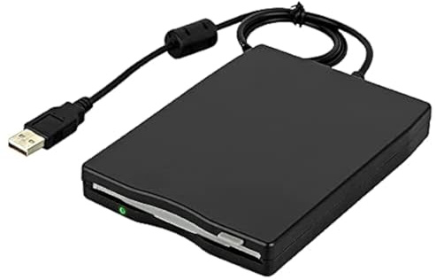 Fhdpeebu USB External Floppy Drive 3.5Inch - Portable 1.44 MB High Speed FDD for Laptop/Desktop - //Linux