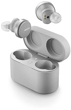 Philips TAT8506WT vere cuffie senza fili, cancellazione del rumore Pro, auricolari senza fili, con doppio microfono e controllo touch, connettività Bluetooth multipoint, 35 ore di gioco, nero