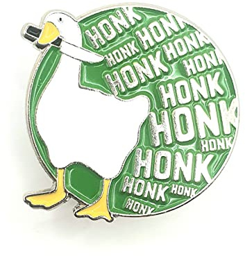 Angry Meme Anstecknadel aus Metall, Emaille, Motiv: Mischief Goose HONK Angry Meme