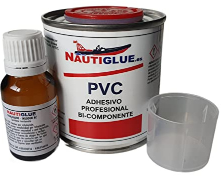 NAUTIGLUE Pegamento de PVC para NEUMÁTICAS y SEMIRRIGIDAS de 2 COMPONENTES (250ml + catalizador)