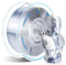 YOUSU Silk PLA Filament 1.75mm, Silk PLA Silber,3D Drucker Filament,PLA 1kg(2.2lb) Spool,Shiny Seide silber,PLA Metallic Silber
