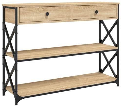 vidaXL Table Console chêne Sonoma 100x28x75 cm Bois d'ingénierie