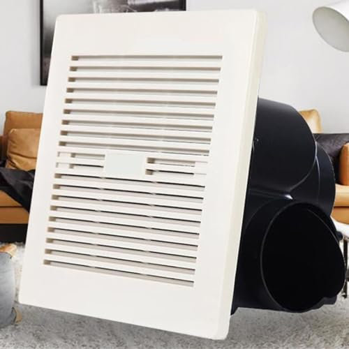 BETAM Bathroom Ceiling Extractor Fan with Check Valve,Very Quiet Ventilation And Exhaust Fan,Centrifugal Wind Wheel,White ABS Grille,for Kitchen,Laundry Room,Toilets,Garage,270mm