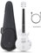 Enya E-Gitarre Nova Go Sonic – Weiße Intelligente E-Gitarre aus Kohlefaser mit Kabellosem 10-W-Lautsprecher, Integrierten Voreinstellungen, Ladekabel, Einstellschlüssel und Gigbag