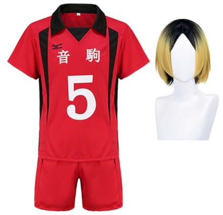 Zhongkaihua Haikyuu Hinata und Kageyama Cosplay Kostüm Anime Rollenspiel Kuroo Tetsurou und Kozume Kenma Cosplay Trikot Japanische High School Volleyball Uniform Shorts Shirt Sets