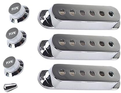 Couvercles de micros en plastique pour guitare électrique - Avec régulateur de volume - Accessoires de guitare électrique