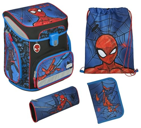 Scooli EasyFit Schulranzen-Set 5-teilig Spider Man II