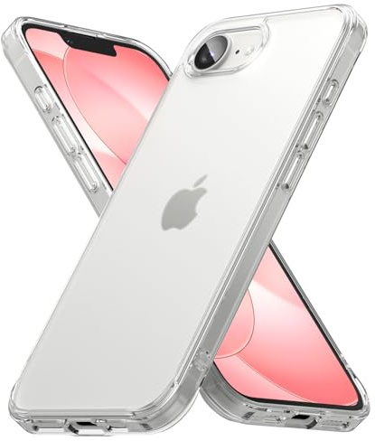 Ringke Fusion for iPhone 17e / 16e Case [Anti-Fingerprint] Translucent Matte Hard PC Back Cover with Shockproof TPU Bumper - Matte Clear