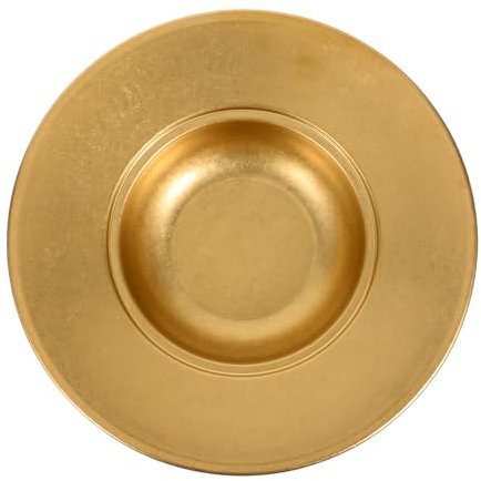 LIGIGWASH Vintage Stainless Steel Pasta Serving Bowl Deep Plate for Soups and Salads Multi-Functional Dish for Italian and Western Cuisine Charming Retro Design