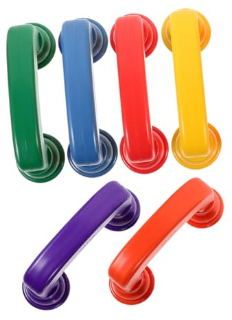 Toddmomy 6pcs Assorted Colour Student Mini Phones Made of Sturdy Abs Plastic for Classroom Speech Therapy and Auditory Feedback to Enhance Communication Skills and Hearing Own Voice