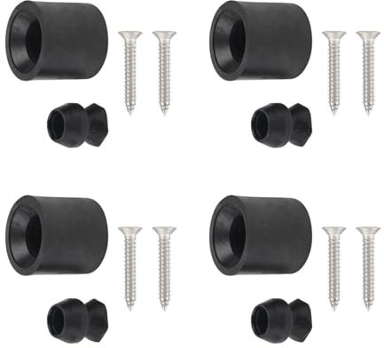 Wegiwuca Set di 4 supporti per porta per rimorchi, in gomma, per rimorchi, resistenti allo sbiadimento, resistenti alle intemperie