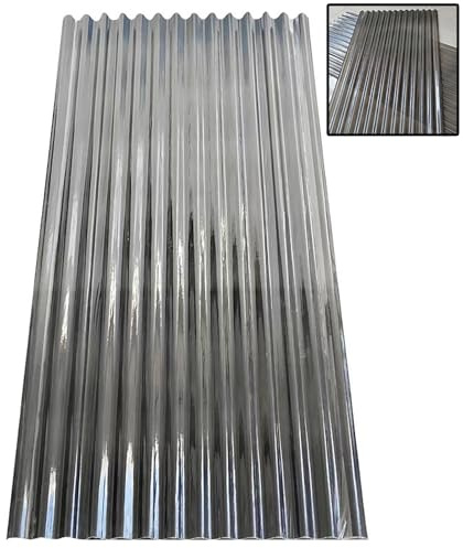 Clear Corrugated Fiberglass Roofing Panel - Durable, Easy to Roll and Cut for Greenhouses and Sheds Cladding Solution