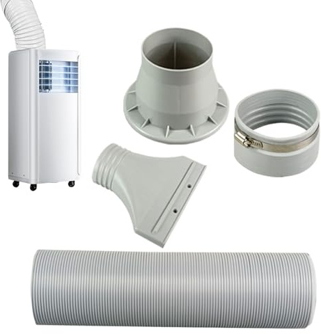Kit de Ventana para Aire Acondicionado Portátil - Kit De Tubo De Escape Para AC Portátil,Adaptador de Repuesto Extensión Ventilación para Habitación Dormitorio Sala