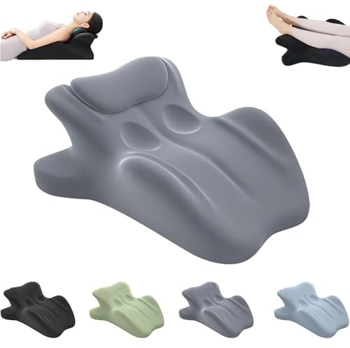 Kissen Für Die Paare, Lendenkissen für mehr Spaß, Memory Foam Keilkissen Mit Ergonomischer Stützfunktion, Multifunktionskissen für Wirbelsäule und Rücken zum Paare Frauen (Grau)