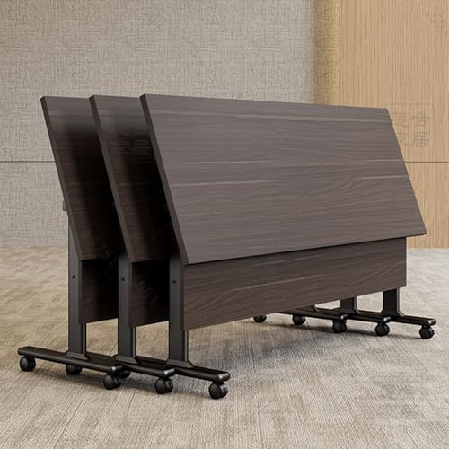 3-teiliges Set Mobiler Besprechungstische, Klappbare Schulungstische for Büros, Trennwände for Konferenzräume, Schulungstische Mit Leisen Rollen, for Bildungseinrichtungen(B3PCS,120*50*75CM)
