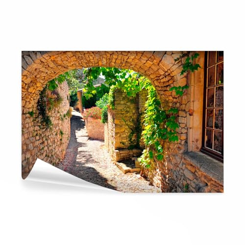 decomonkey Fototapete Garten, 350x256 cm, XXL, Natur Pflanzen Efeu Mauer | Vlies, Schlafzimmer, Wohnzimmer, Design, Tapete, Fototapeten, Tapeten, Vliestapete, Wandtapete, moderne, Wand