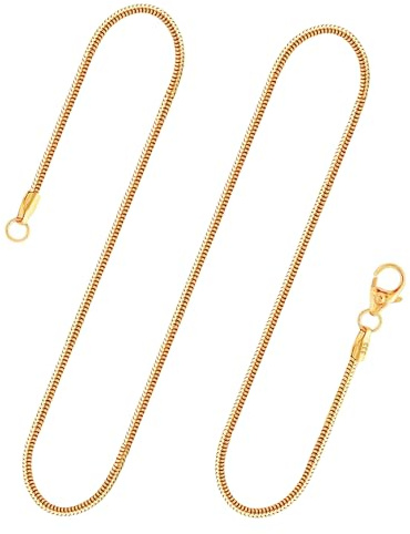8 Karat 333 Gold Schlangenkette Damen Echtgold, Breite 1.4mm, 40 cm Länge
