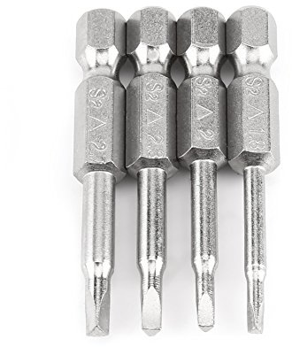 4pcs Ensemble Bits de Tournevis Triangle Magnétique 1/4 Pouce Tête Bit Hexagonale Acier S2 50mm Δ1.8 Δ2.0 Δ2.3 Δ2.7 Pour Utilisation Familiale
