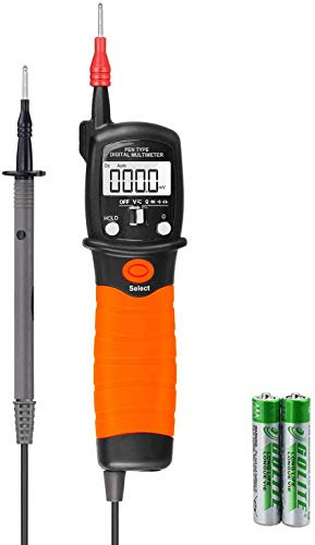 Digital Pen Multimeter Durchgangsprüfer Multimeter Voltmeter, AC/DC Multi Tester Spannung, Strom, Widerstand, Durchgangsprüfung für Professionelle Anwender-AP-38B