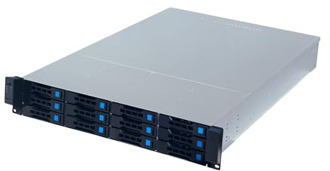 FANTEC SRC-2612X07 12Xsas&Sata ohne NT, Schwarz, Silber